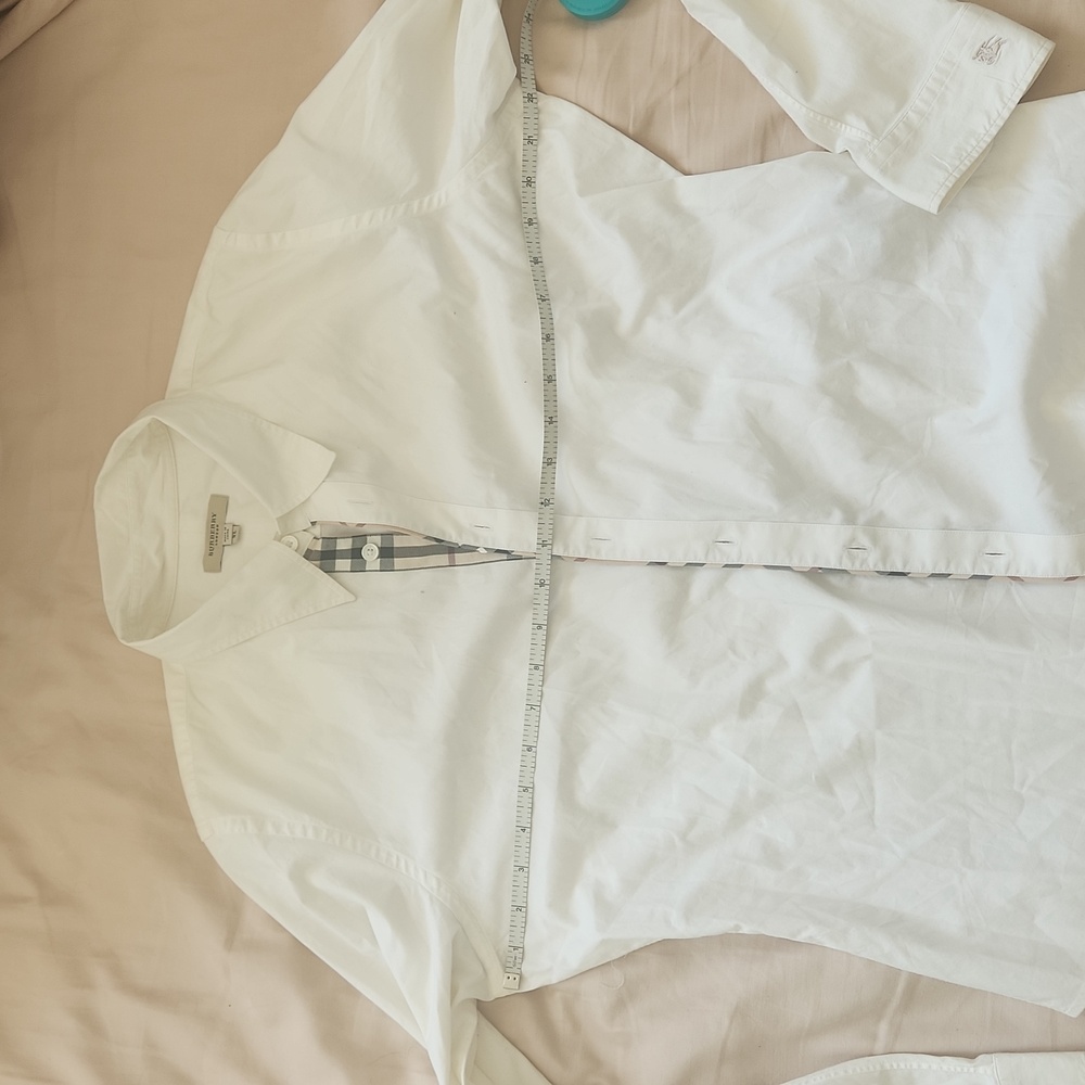 Authentic Burberry white button down - Picture 5 of 6